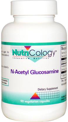 Nutricology, N-Acetyl Glucosamine, 90 Veggie Caps ,المكملات الغذائية، الجلوكوزامين، ن - الأسيتيل - الجلوكوزامين
