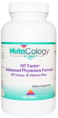 Nutricology, NT Factor, Advanced Physicians Formula, 150 Tablets ,الصحة، اضطراب نقص الانتباه، إضافة، أدهد، الدماغ، الفيتامينات، فيتامين ب معقدة