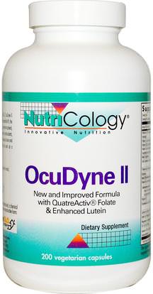 Nutricology, OcuDyne II, 200 Veggie Caps ,الفيتامينات، الفيتامينات، العناية بالعيون، العناية بالعيون