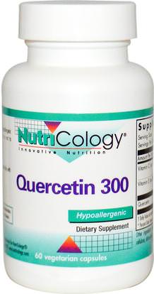 Nutricology, Quercetin 300, 60 Veggie Caps ,المكملات الغذائية، كيرسيتين