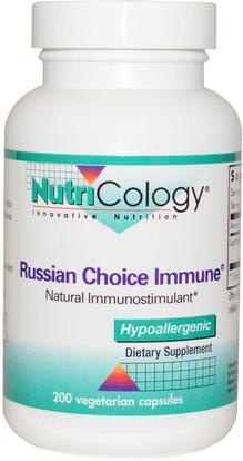 Nutricology, Russian Choice Immune, 200 Veggie Caps ,والصحة، والانفلونزا الباردة والفيروسية، ونظام المناعة