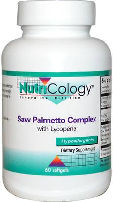 Nutricology, Saw Palmetto Complex, with Lycopene, 60 Softgels ,الصحة، الرجال