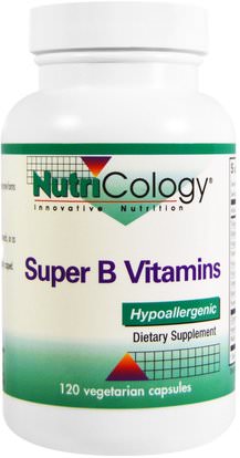 Nutricology, Super B Vitamins, 120 Veggie Caps ,الفيتامينات، فيتامين ب