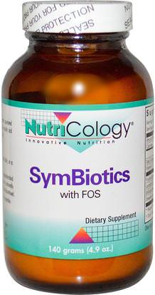Nutricology, SymBiotics with FOS, 4.9 oz (140 g) (Ice) ,المكملات الغذائية، البروبيوتيك، المنتجات المثلجة المبردة