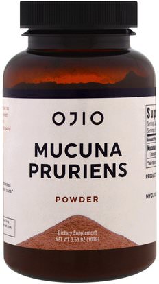 Ojio, Mucuna Pruriens Powder, 3.53 oz (100 g) ,الأعشاب، أيورفيدا، أيورفيديك، الأعشاب، موكونا