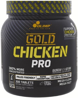 Olimp, Gold Chicken Pro, 300 Tablets ,والرياضة، والمكملات الغذائية، والبروتين