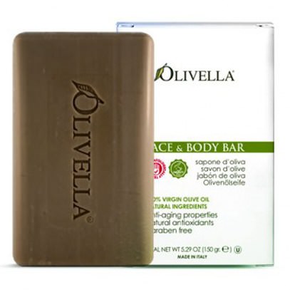 Olivella, Face & Body Bar, 5.29 oz (150 g) ,حمام، الجمال، الصابون