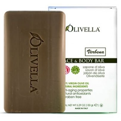 Olivella, Face & Body Bar, Verbena, 5.29 oz (150 g) ,حمام، الجمال، الصابون