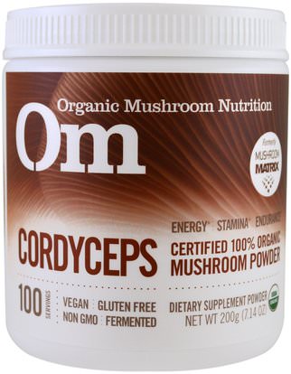 Organic Mushroom Nutrition, Cordyceps, Mushroom Powder, 7.14 oz (200 g) ,المكملات الغذائية، الفطر الطبية