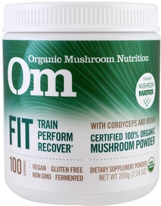 Organic Mushroom Nutrition, Fit, Mushroom Powder, 7.14 oz (200 g) ,والرياضة، والرياضة