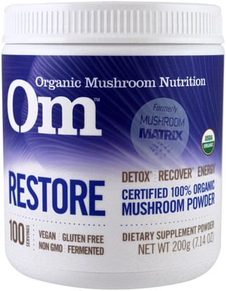 Organic Mushroom Nutrition, Restore, Mushroom Powder, 7.14 oz (200 g) ,المكملات الغذائية، الفطر الطبية