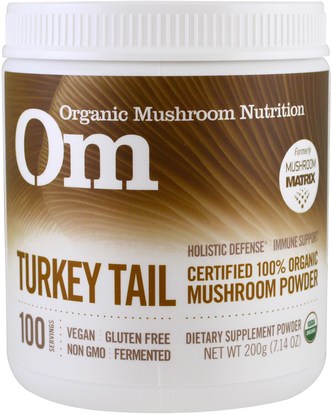 Organic Mushroom Nutrition, Turkey Tail, Mushroom Powder, 7.14 oz (200 g) ,المكملات الغذائية، الفطر الطبية