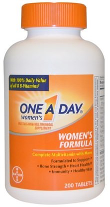 One-A-Day, Womens Formula, Multivitamin/Multimineral Supplement, 200 Tablets ,الفيتامينات، النساء الفيتامينات