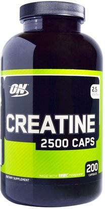 Optimum Nutrition, Creatine 2500 Caps, 2.5 g, 200 Capsules ,رياضات