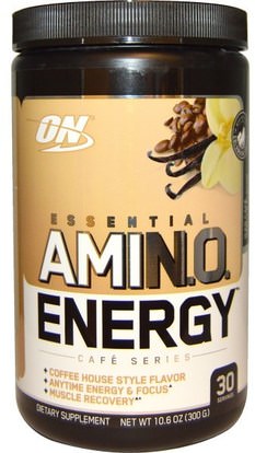 Optimum Nutrition, Essential Amino Energy, Iced Cafe Vanilla Flavor, 10.6 oz (300 g) ,والصحة، والطاقة، والرياضة
