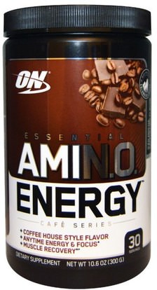 Optimum Nutrition, Essential Amino Energy, Iced Mocha Cappucino Flavor, 10.6 oz (300 g) ,والصحة، والطاقة، والرياضة
