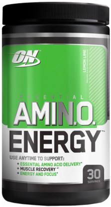 Optimum Nutrition, Essential Amino Energy, Lemon Lime, 9.5 oz (270 g) ,رياضات