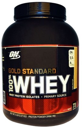 Optimum Nutrition, Gold Standard, 100% Whey, Cake Batter, 5 lbs (2.27 kg) ,رياضات