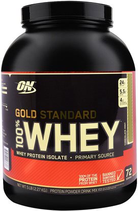 Optimum Nutrition, Gold Standard, 100% Whey, Chocolate Mint, 5 lb (2.27 kg) ,رياضات