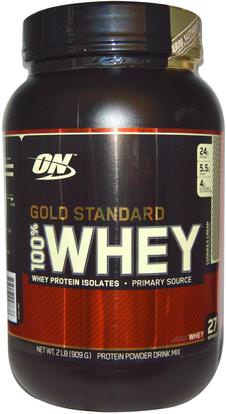 Optimum Nutrition, Gold Standard, 100% Whey, Cookies and Cream, 2 lb (909 g) ,رياضات
