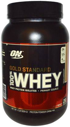 Optimum Nutrition, Gold Standard, 100% Whey, Mocha Cappuccino, 2 lbs (909 g) ,رياضات