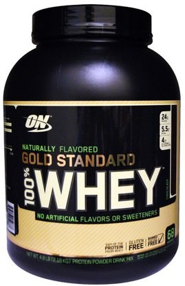 Optimum Nutrition, Gold Standard, 100% Whey, Natural, Chocolate, 4.8 lb (2.18 kg) ,رياضات