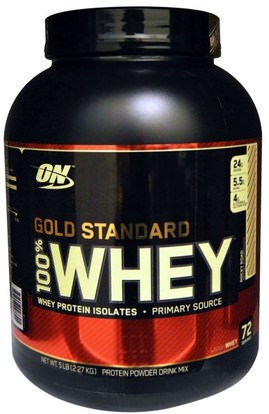 Optimum Nutrition, Gold Standard, 100% Whey, Rocky Road, 5 lbs (2.27 g) ,رياضات