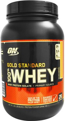 Optimum Nutrition, Gold Standard, 100% Whey, Salted Caramel, 1.81 lb (819 g) ,رياضات