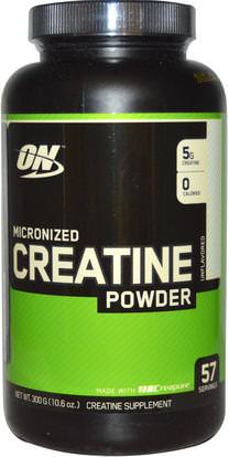 Optimum Nutrition, Micronized Creatine Powder, Unflavored, 10.6 oz (300 g) ,رياضات
