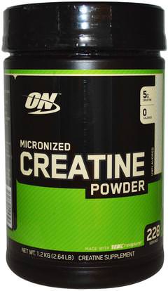 Optimum Nutrition, Micronized Creatine Powder, Unflavored, 2.64 lb (1.2 kg) ,رياضات