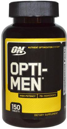 Optimum Nutrition, Opti-Men, 150 Tablets ,رياضات
