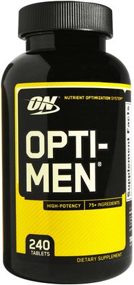 Optimum Nutrition, Opti-Men, 240 Tablets ,رياضات