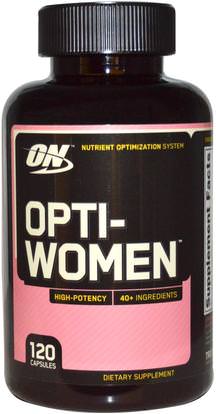 Optimum Nutrition, Opti-Women, 120 Capsules ,والرياضة، والمنتجات الرياضية النسائية
