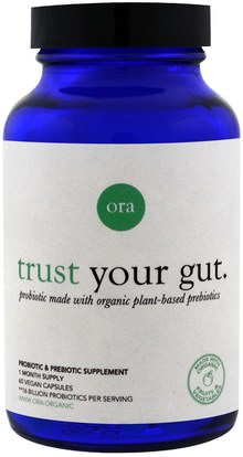 Ora, Trust Your Gut, 60 Vegan Capsules ,المكملات الغذائية، البروبيوتيك