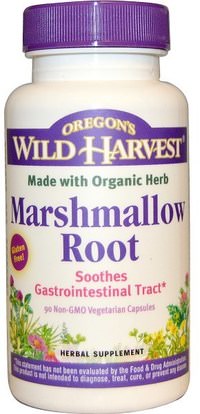 Oregons Wild Harvest, Marshmallow Root, 90 Non-GMO Veggie Caps ,الأعشاب، الجذر الخطمي
