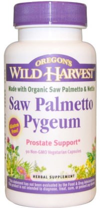 Oregons Wild Harvest, Saw Palmetto Pygeum, 90 Non-GMO Veggie Caps ,الصحة، الرجال، بيجيوم