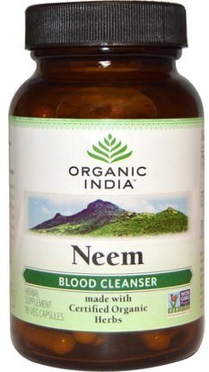 Organic India, Neem, Blood Cleanser, 90 Veggie Caps ,أعشاب
