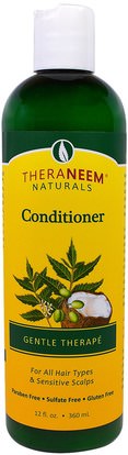 Organix South, Theraneem Naturals, Conditioner, Gentle Therap, 12 fl oz (360 ml) ,حمام، الجمال، الشعر، فروة الرأس، الشامبو، مكيف، مكيفات