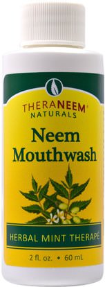 Organix South, TheraNeem Naturals, Neem Mouthwash, 2 fl oz (60 ml) ,حمام، الجمال، شفهي، الأسنان، تهتم، غسول الفم، الأعشاب