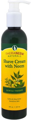 Organix South, TheraNeem Naturals, Shave Cream with Neem, Gentle Therape, 8 fl oz (237 ml) ,الجمال، حمام