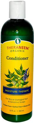 Organix South, TheraNeem Organix, Conditioner, Moisture Therap, 12 fl oz (360 ml) ,حمام، الجمال، الشعر، فروة الرأس، الشامبو، مكيف، مكيفات