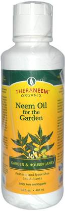 Organix South, TheraNeem Organix, Neem Oil for the Garden, 16 fl oz (480 ml) ,أعشاب