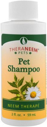 Organix South, TheraNeem, Pet Shampoo, 2 fl oz (59 ml) ,والأعشاب، والشامبو والاستمالة الحيوانات الأليفة