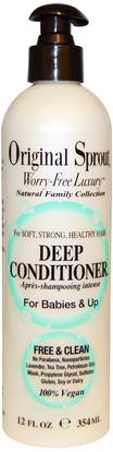 Original Sprout Inc, Deep Conditioner, For Babies & Up, 12 fl oz (354 ml) ,حمام، جمال، شعر، فروة الرأس، شامبو، مكيف، مكيفات، مكيفات هواء