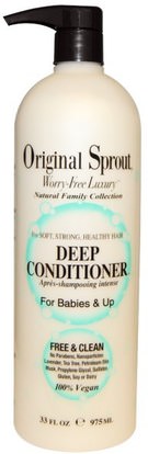 Original Sprout Inc, Deep Conditioner, For Babies & Up, 33 fl oz (975 ml) ,حمام، جمال، شعر، فروة الرأس، شامبو، مكيف، مكيفات، مكيفات هواء