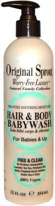 Original Sprout Inc, Hair & Body Babywash, For Babies & Up, 12 fl oz (354 ml) ,حمام، الجمال، شعر، فروة الرأس، الشامبو، مكيف، شامبو أطفال