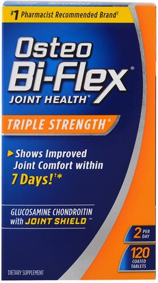 Osteo Bi-Flex, Joint Health, Triple Strength, 120 Coated Tablets ,المكملات الغذائية، شوندروتن الجلوكوزامين