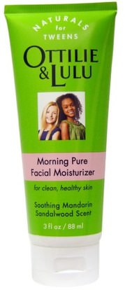 Ottilie Lulu, Morning Pure Facial Moisturizer, Southing Mandarin Sandalwood Scent, 3 fl oz (88 ml) ,الجمال، العناية بالوجه، الكريمات المستحضرات، الأمصال، الجلد