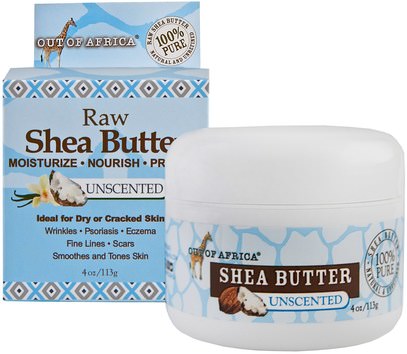 Out of Africa, Pure Shea Butter, Unscented, 4 oz (113 g) ,حمام، الجمال، زبدة الشيا