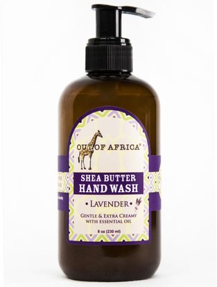 Out of Africa, Shea Butter Hand Wash, Lavender, 8 oz (230 ml) ,حمام، الجمال، الصابون